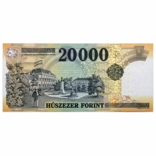 20000 Forint Bankjegy 2016 GS UNC forgalmi sorszám