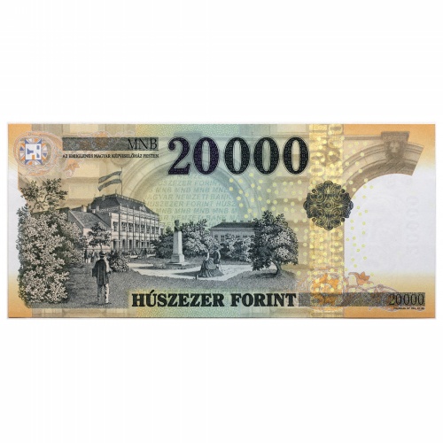 20000 Forint Bankjegy 2016 GT UNC forgalmi sorszám