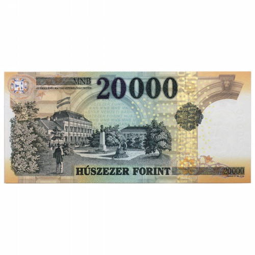 20000 Forint Bankjegy 2022 IN UNC alacsony sorszám