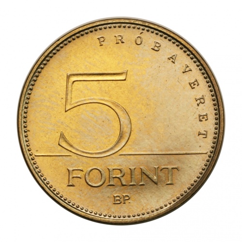 5 Forint 1992 BU Próbaveret