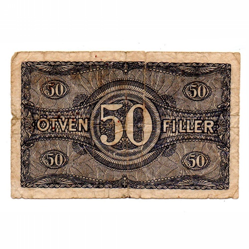 50 Fillér Postatakarékpénztárjegy 1920 VG