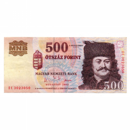 500 Forint Bankjegy 2003 EC VF