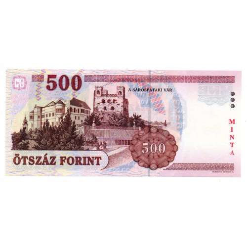 500 Forint Bankjegy 2003 MINTA