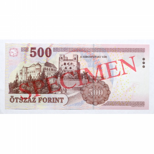 500 Forint Bankjegy 2010 MINTA