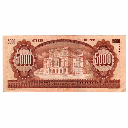 5000 Forint Bankjegy 1990 J sorozat VF