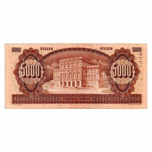 5000 Forint Bankjegy 1993 J sorozat F