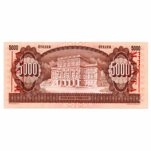 5000 Forint Bankjegy 1995 J sorozat MINTA