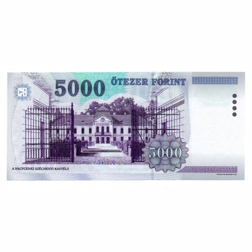 5000 Forint Bankjegy 1999 BE UNC, alacsony sorszám