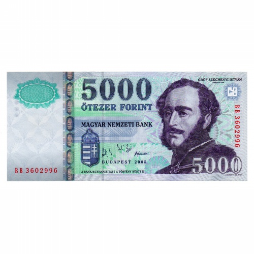 5000 Forint Bankjegy 2005 BB UNC