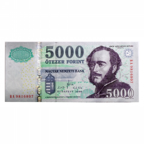 5000 Forint Bankjegy 2008 BA széria 