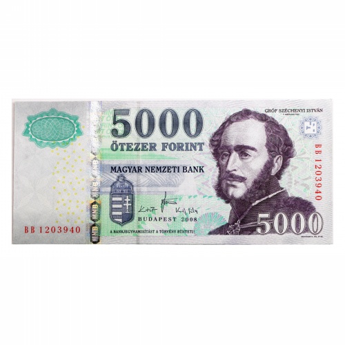 5000 Forint Bankjegy 2008 BB UNC