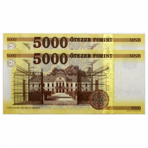 5000 Forint Bankjegy 2020 BH UNC alacsony sorszámkövető pár