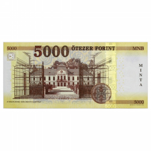 5000 Forint Bankjegy 2020 MINTA alacsony sorszám 0000117