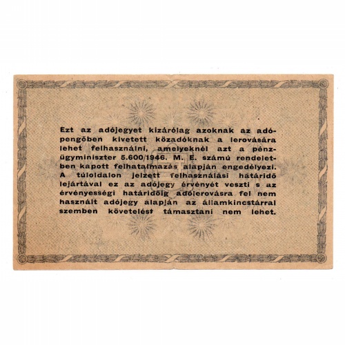 500000 Adópengő 1946 P52 VF