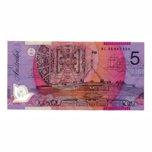 Ausztrália 5 Dollár Bankjegy 1996 P51a Ritka év