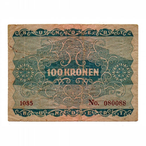 Ausztria 100 Korona Bankjegy 1922 VG