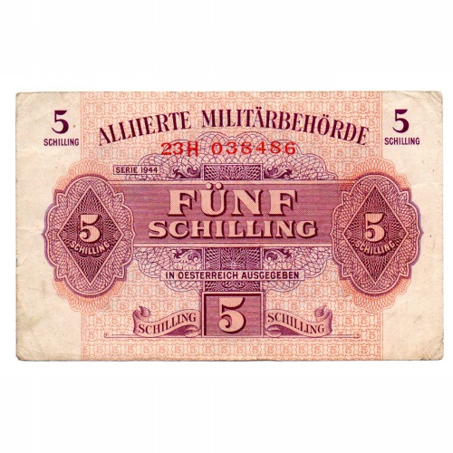 Ausztria 5 Schilling Bankjegy 1944 