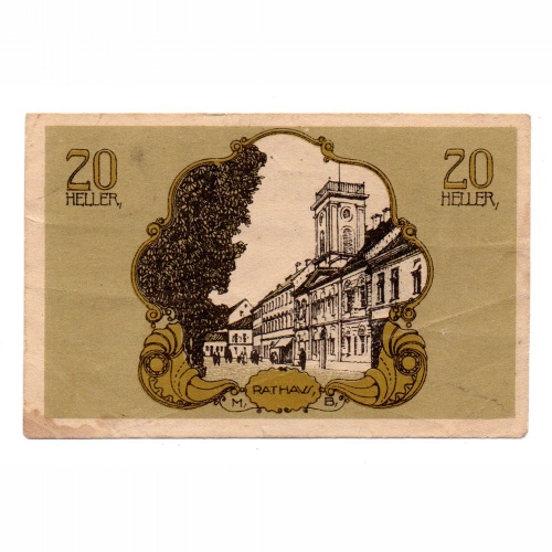 Ausztria Notgeld Bad Hall 20 Heller 1920