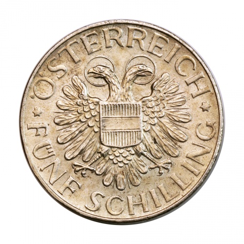 Ausztria ezüst 5 Schilling 1935