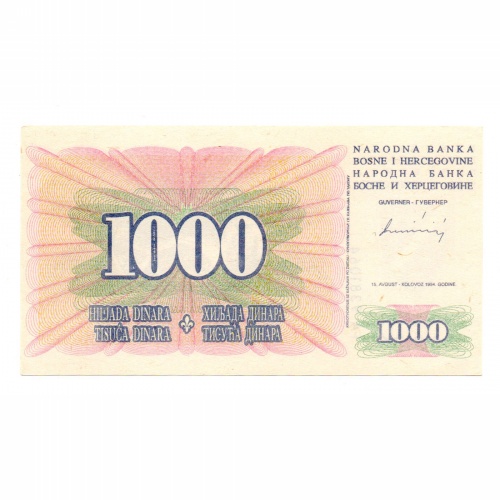 Bosznia-Hercegovina 1000 Dinár Bankjegy 1994 P46b