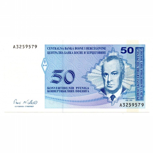 Bosznia-Hercegovina 50 Pfenig Bankjegy 1998 P57a