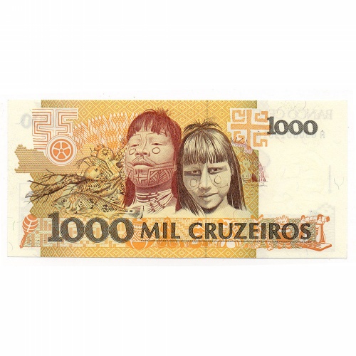 Brazilia 1000 Cruzeiros Bankjegy 1990 P231b