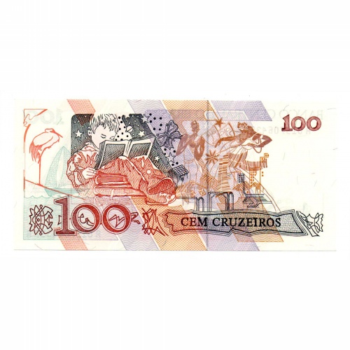 Brazilia 100 Cruzeiros Bankjegy 1990 P228a