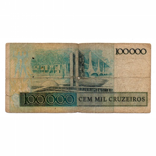 Brazilia 100000 Cruzeiros 100 Cruzados Bankjegy 1986 P208a