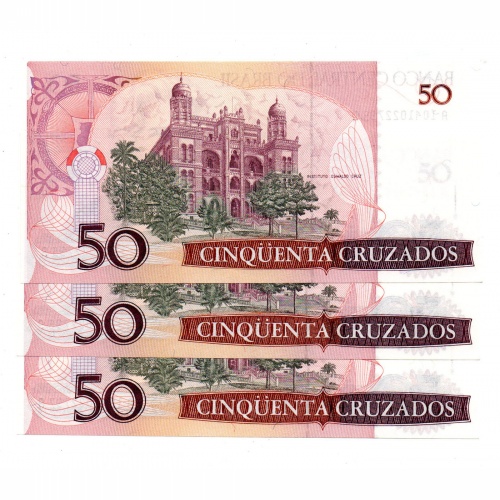 Brazilia 50 Cruzados Bankjegy 1986 P210a