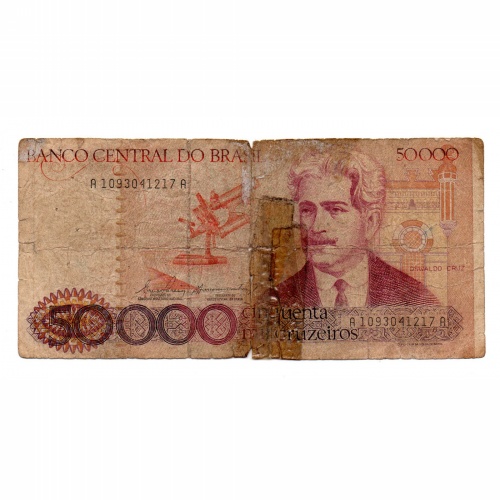 Brazilia 50000 Cruzeiros Bankjegy 1984 P204a