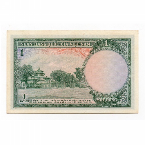 Dél-Vietnam 1 Dong Bankjegy 1956 P1a