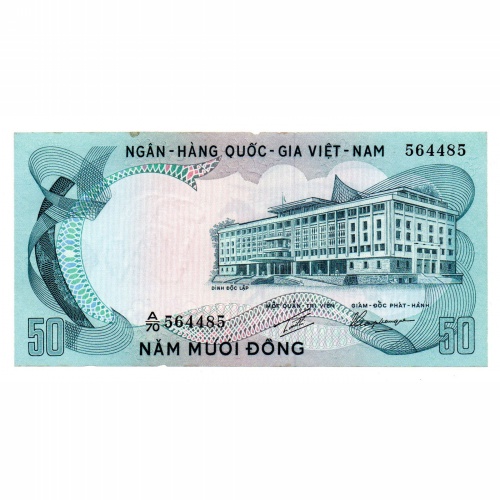 Dél-Vietnam 50 Dong Bankjegy 1972 P30a