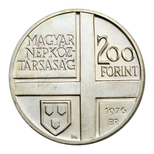 Festőművész-sor I. 200 Forint Derkovits Gyula 1976 BU