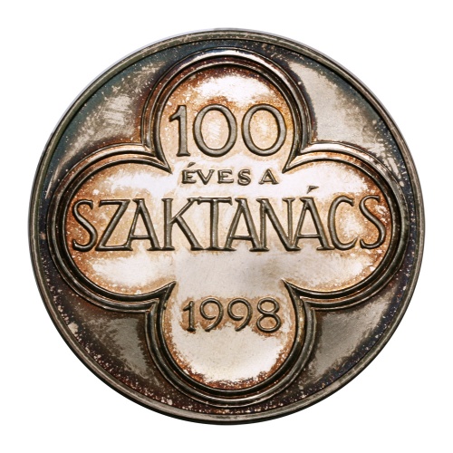 Fritz Mihály 100 éves a Szaktanács 1998 emlékérem