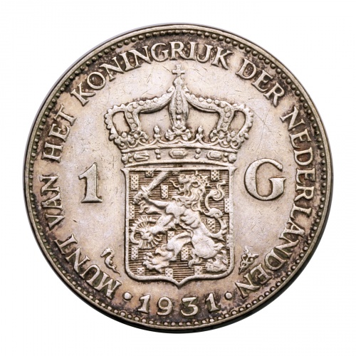 Hollandia I. Wilhelmina 1 Gulden 1931