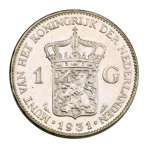 Hollandia I. Wilhelmina 1 Gulden 1931