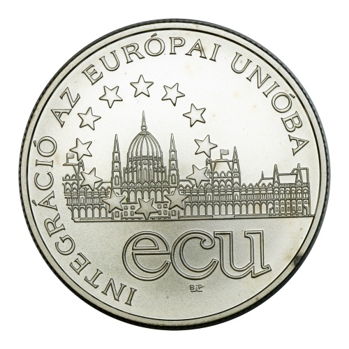 Integráció az Európai Unióba ECU ezüst 1000 Forint 1995 BU