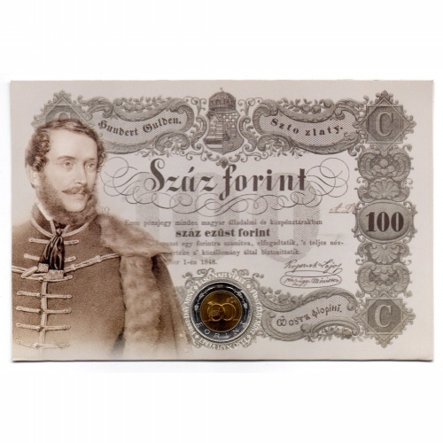 Kossuth 100 Forint 2002 bliszterben Első Napi Veret