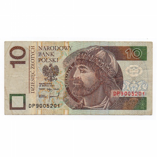 Lengyelország 10 Zloty Bankjegy 1994 P173a L196b