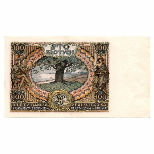 Lengyelország 100 Zloty Bankjegy 1934 P75a M75