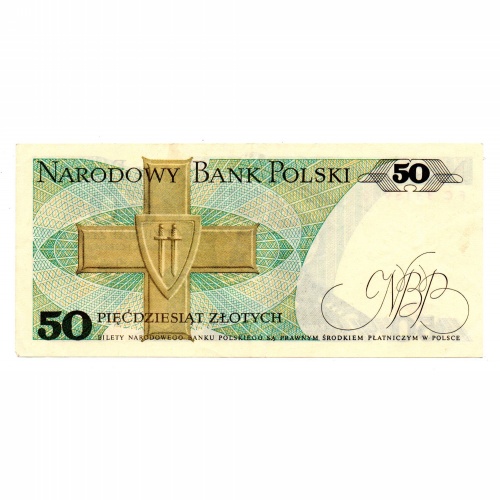 Lengyelország 50 Zloty Bankjegy 1986 P142c L165aa