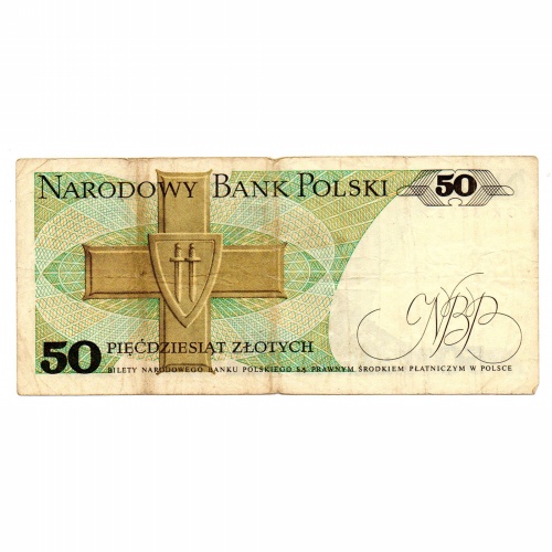 Lengyelország 50 Zloty Bankjegy 1988 P142c L170aa