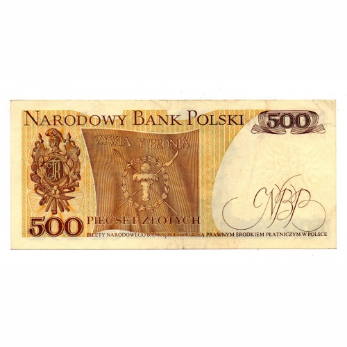 Lengyelország 500 Zloty Bankjegy 1982 P145d L161b