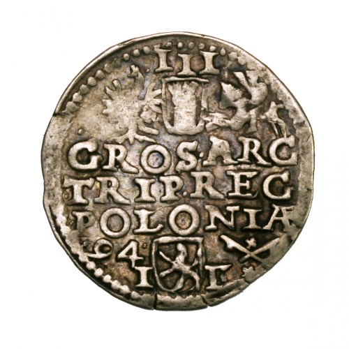 Lengyelország III. Zsigmond (Vasa) 3 Garas Trojak 1594 Poznan