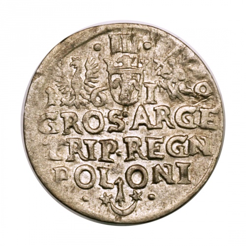 Lengyelország III. Zsigmond (Vasa) 3 Groschen 1619 Krakkó