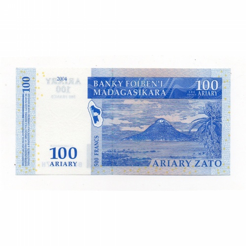 Madagaszkár 100 Ariary Bankjegy 2004 P86b