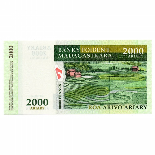 Madagaszkár 2000 Ariary Bankjegy 2003 P83