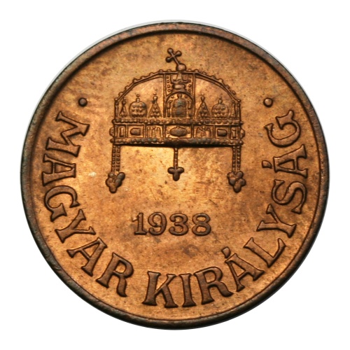 Magyar Királyság 1 Fillér 1938. BP.