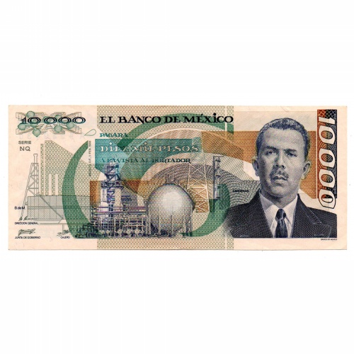 Mexikó 10000 Peso Bankjegy 1988 P90b