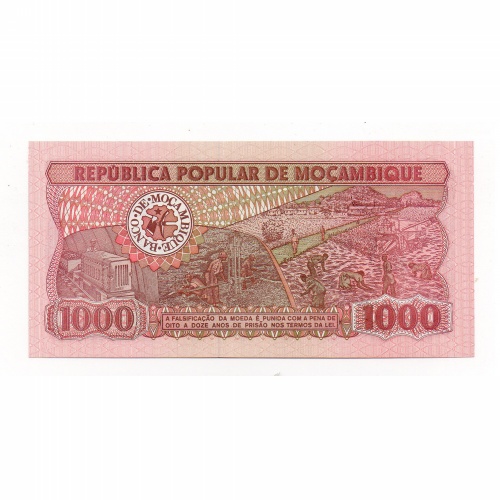 Mozambik 1000 Metical Bankjegy 1989 P132c